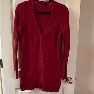 Torrid Deep Red Women's Cardigan Sweater Lightweight